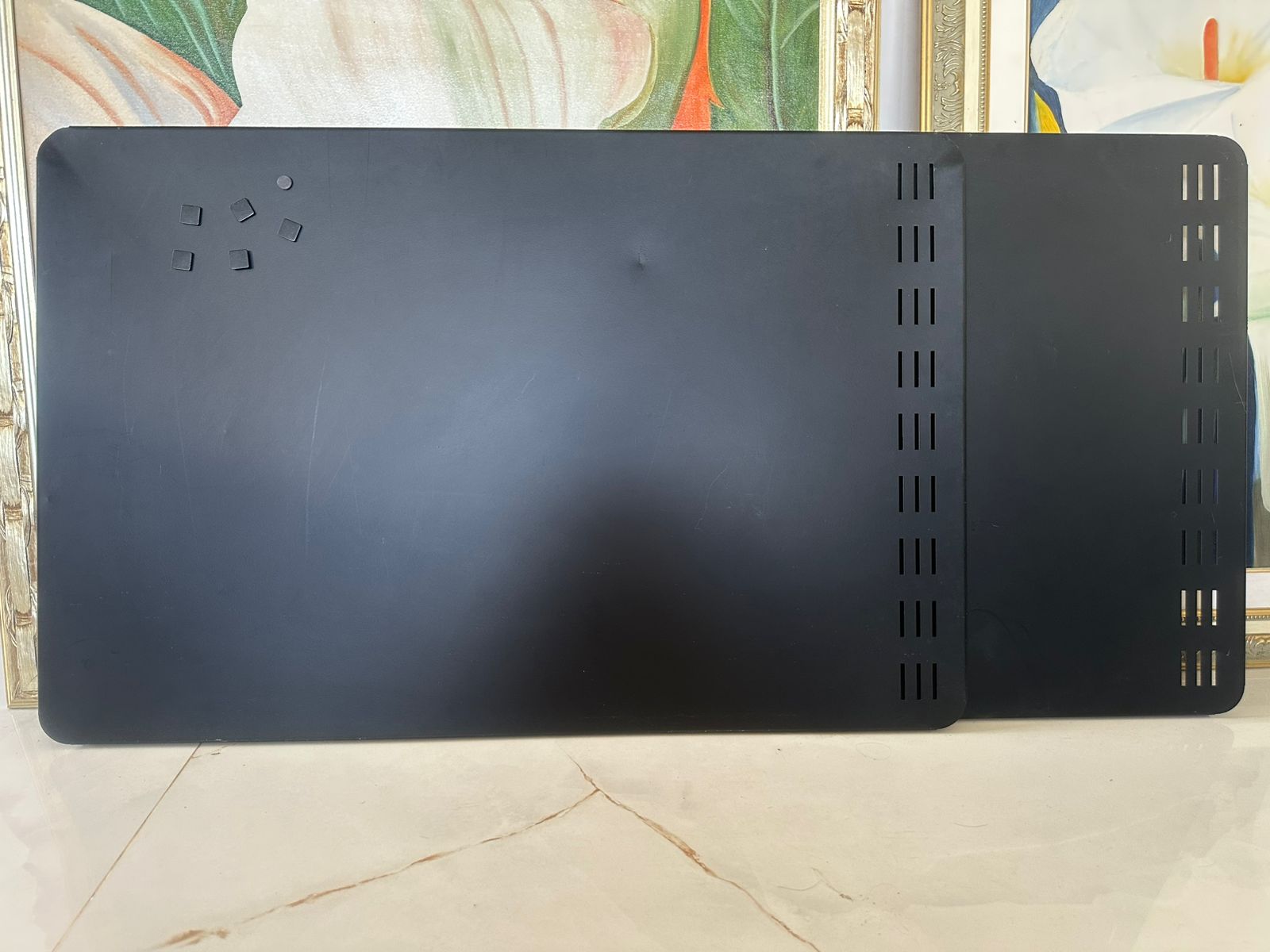 01 Quadro Painél Magnético 60x90cm Preto + Imãs - Imagem 2